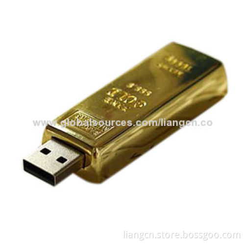Gold USB flash drive